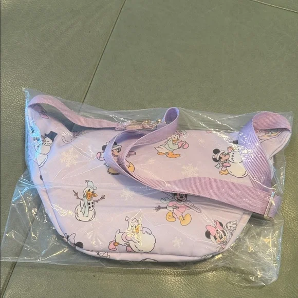 Disney Pastel Purple Crossbody Bag with Characters - Picture 2 of 7